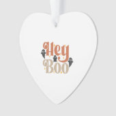 Hey Boo Boho Halloween Hey Boo Ghost Ornament (voorkant)
