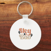 Hey Boo Boho Halloween Hey Boo Ghost Sleutelhanger (Voorkant)
