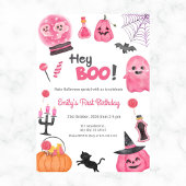 Hey Boo Fun Jote Premier Anniversaire Invitation d
