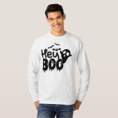 Hey Boo Funny Halloween T-shirt (Voorkant volledig)