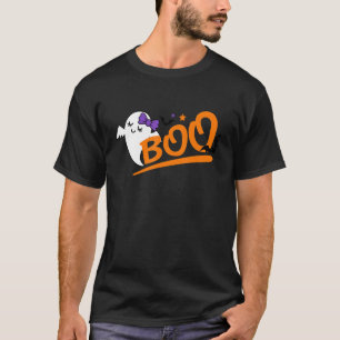 Hey Boo Ghost Girls Kids Happy Halloween Part T-shirt