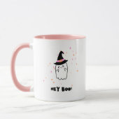 Hey Boo Ghost Halloween Mug (Gauche)