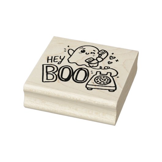 Hey Boo – Ghosted with Love Rubberstempel (Stempel)