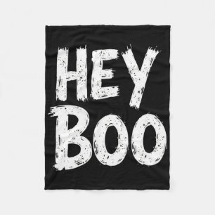 Hey Boo Grappige Halloween Ghost Fleece Deken