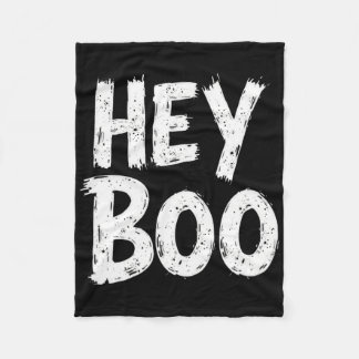Hey Boo Grappige Halloween Ghost Fleece Deken