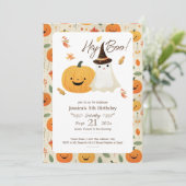 Hey Boo Halloween 5e anniversaire Invitation (Debout devant)