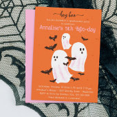 Hey Boo Halloween Fête Invitation - Ghosts mignons