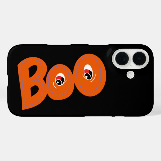 Hey Boo heb ik je bang gemaakt voor typografie en  Case-Mate iPhone Case (Achterkant (horizontaal))