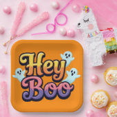 Hey Boo Papieren Bordje (Feest)
