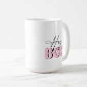 Hey Boo Pink Mug (Devant droit)