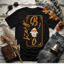 Hey Boo Schattig Geest Retro Halloween Grafische T