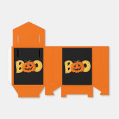 Hey Boo Schattigee Pompoen Typografie Tekenkunst Bedankdoosjes (Uitgevouwen)