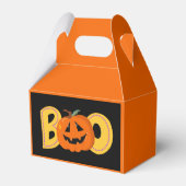 Hey Boo Schattigee Pompoen Typografie Tekenkunst Bedankdoosjes (Achterkant)