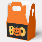Hey Boo Schattigee Pompoen Typografie Tekenkunst Bedankdoosjes (Geopend)