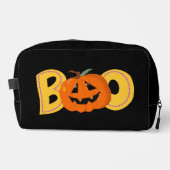 Hey Boo Schattigee Pompoen Typografie Tekenkunst Toilettasje (Voorkant)