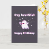 Hey Boo tiful Joyeux Anniversaire Carte de jeu (Fleur jaune)