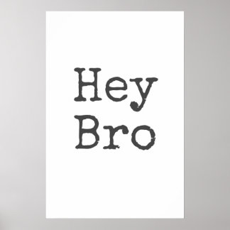 "Hey Bro" Décoration murale pour chambre de garçon