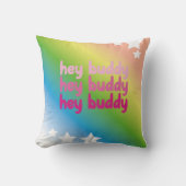 Hey Buddy Rainbow Kleurontwerp Kussen (Voorkant)
