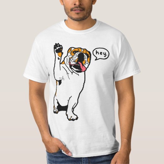 Hey Bulldog T-shirt (Voorkant)