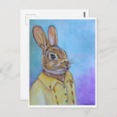 HEY BUNNY BRIEFKAART (Voorkant / Achterkant)