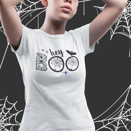 Hey & Bye Boo Halloween Bat en Web Tri-Blend Shirt