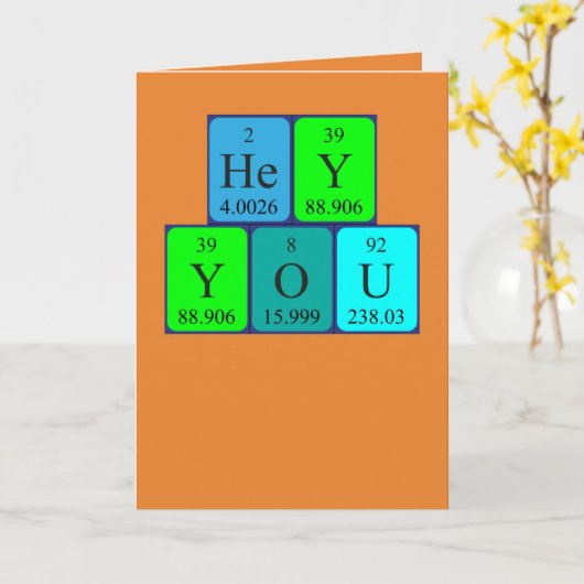 Hey, Carte Anniversaire 2 (Fleur jaune)