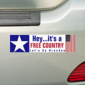 Hey C'est un Sticker de pare-chocs de pays libre (En voiture)