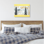Hey Chicago Canvas Afdruk (Insitu (Slaapkamer))