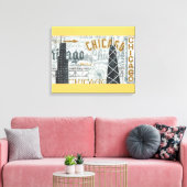 Hey Chicago Canvas Afdruk (Insitu (Woonkamer))