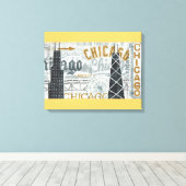 Hey Chicago Canvas Afdruk (Insitu (Houten vloer))