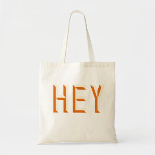 Hey Citaat Zeggende Slogan Typografie Tote Bag