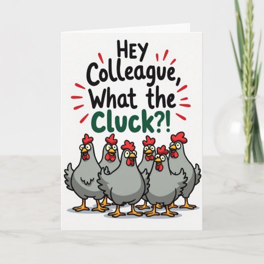 Hey Collègue, Quelle Cliquette Carte (Devant)