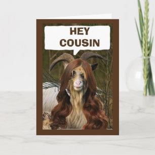 HEY "COUSIN" IS "U" KLAAR VOOR DE BIRTHDAY VAN CEL KAART