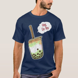 Hey Cu Tea Bubble Tea Boba Milk Tea Kawaii - Sweet T-shirt