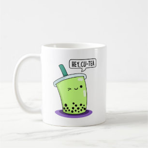 Hey Cu-Tea Funny Boba Tea Pun Koffiemok