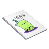 Hey Cu-Tea Grappige Boba Thee Grappenmakerij Notitieboek (Rechterzijde)