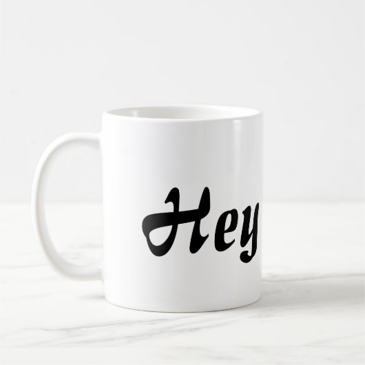 Hey Cutie Black Lettering Koffiemok (Links)