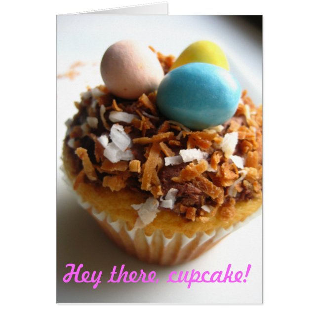 Hey daar, cupcake! -Personaliseerbaar (Voorkant)