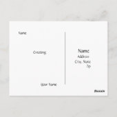 Hey Daar Giraffe Briefkaart (Achterkant)