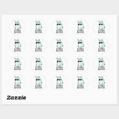 Hey daar Hop Stuff Funny Hot Rabbit Pun Ronde Sticker (Vel)