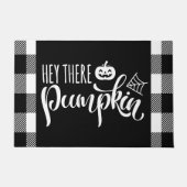 Hey daar Pumpkin Halloween Buffalo Play Deurmat (Voorkant)