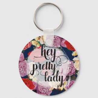 Hey  Dame Dramatische  Waterverf Rozen Sleutelhanger