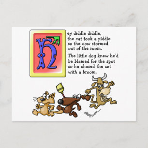 Hey Diddle Diddle Briefkaart