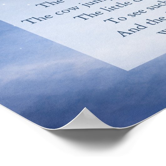 Hey Diddle Diddle Comptine pour Enfants Impression (Coin)