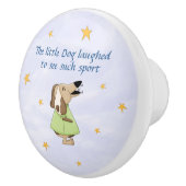 Hey Diddle Diddle - De Kleine Hond Lachte Keramiek Keramische Knop (Rechts)