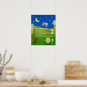 Hey Diddle Diddle Nursery Rhyme Classroom Poster (Keuken)