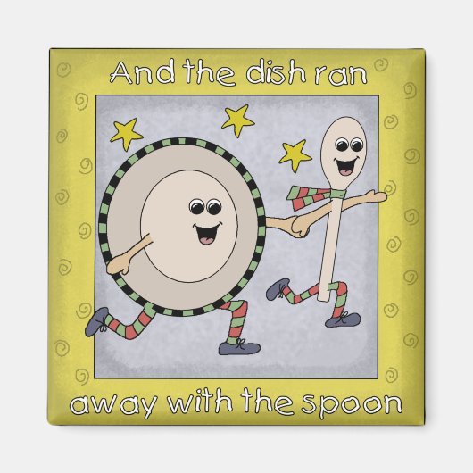 Hey Diddle Diddle, Nursery Rhyme Magnet (Devant)