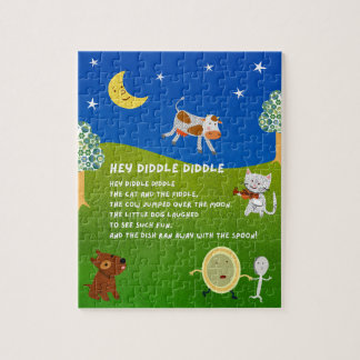 Hey Diddle Diddle Nursery Rhyme Puzzle Legpuzzel
