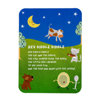 Hey Diddle Diddle Rijmpje Magneet