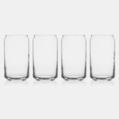 Hey Diddle Over de Maan Baby shower Blikvorm Glas (Rechts)